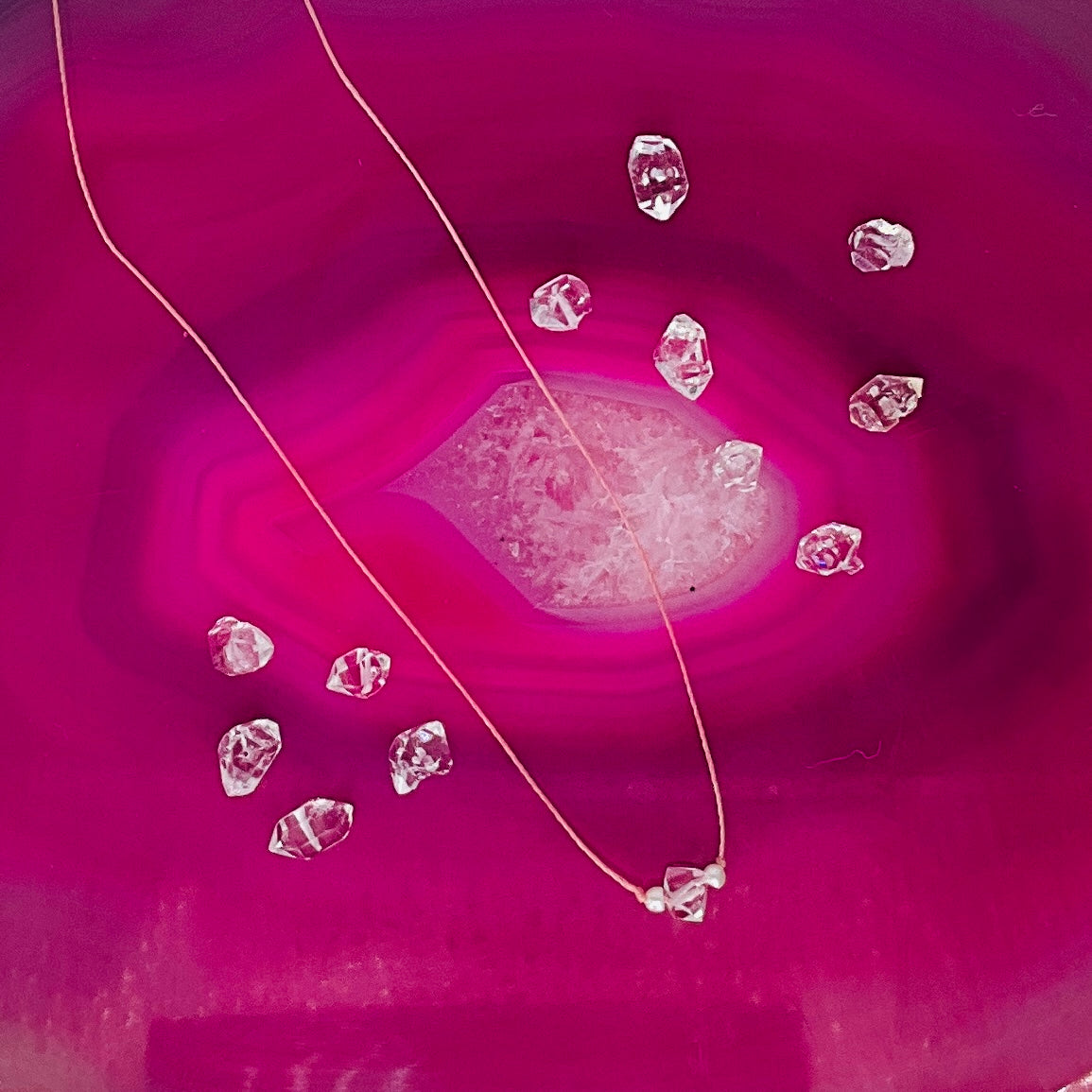 Herkimer Diamond Intention Necklace