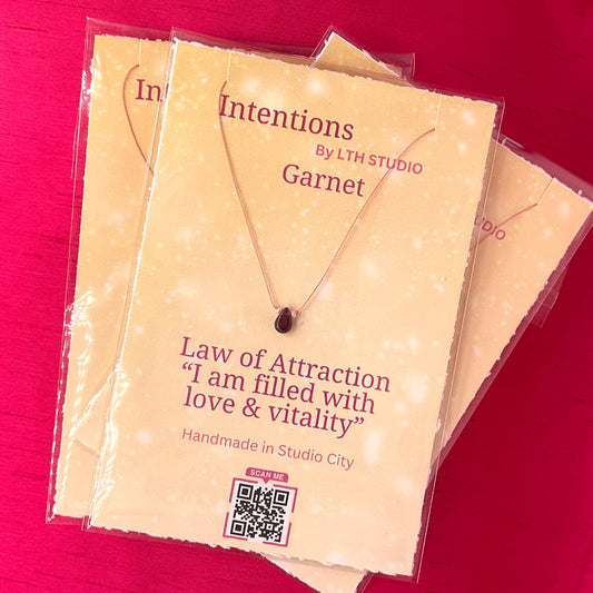 Garnet Intention Necklace