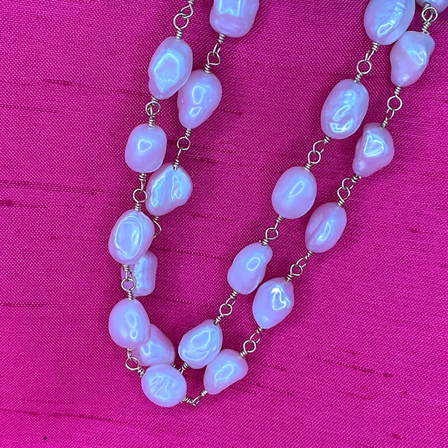 "Jelly Bean"  Pearl Necklace