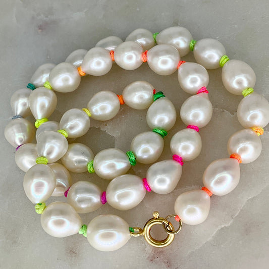 Fun & Fabulous Confetti Pearl Necklace