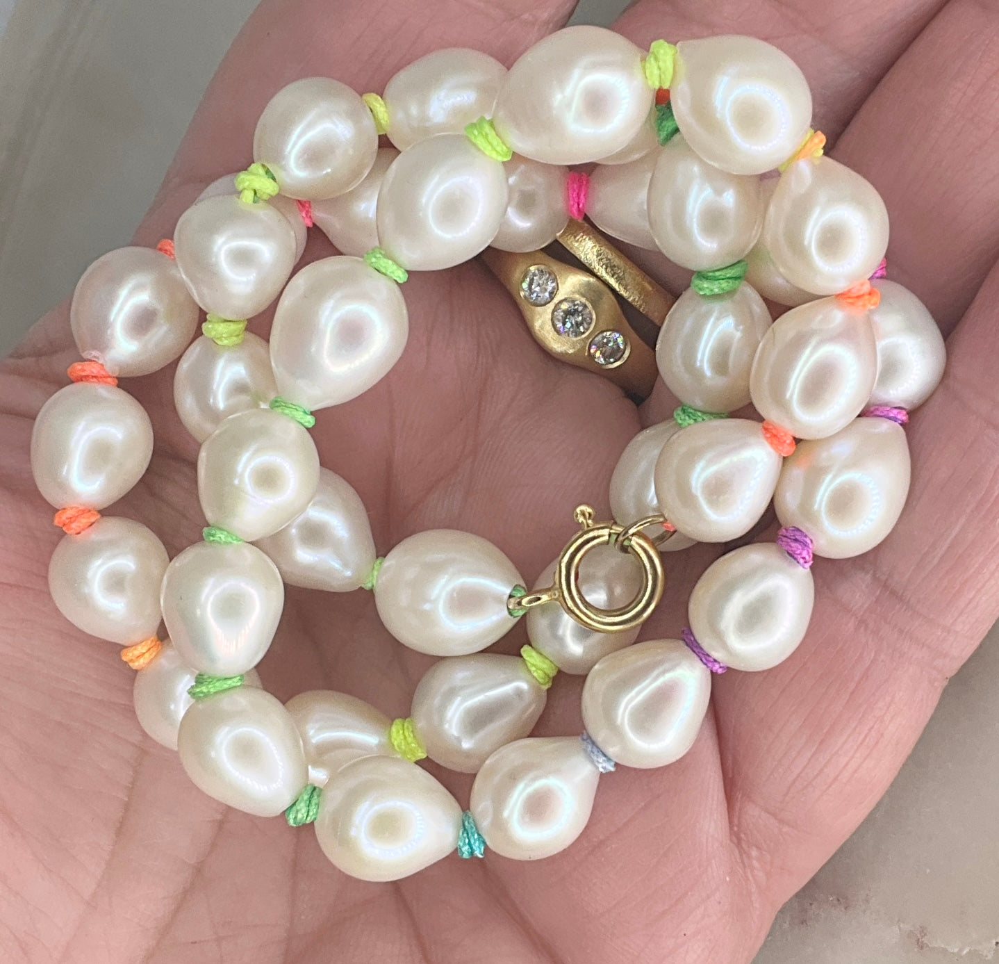 Fun & Fabulous Confetti Pearl Necklace
