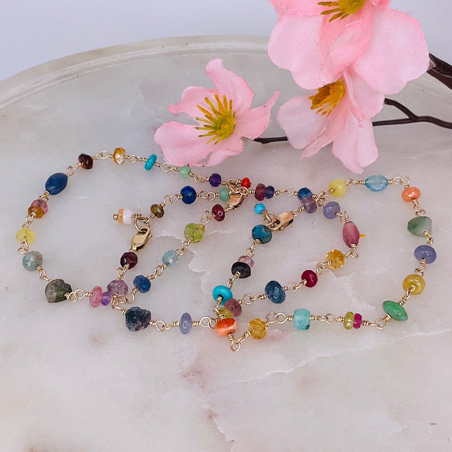 Happiness Rosary Inspired Gemstone Bracelet #3